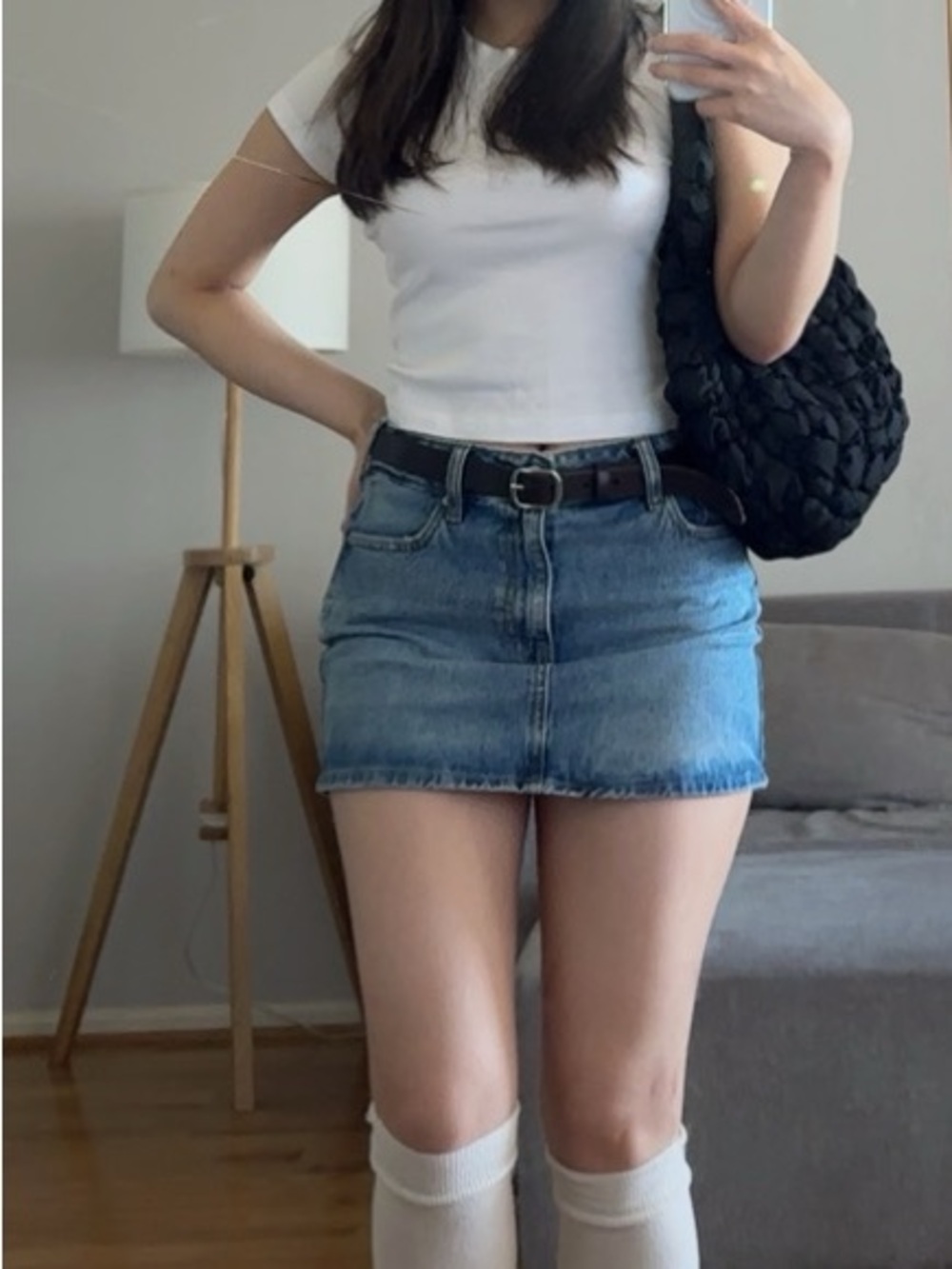 Pacsun Low Rise Denim Skirt